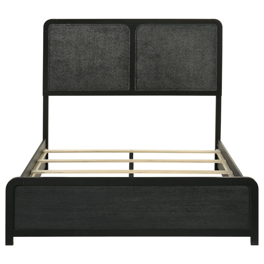 Home & Sleep Outlet - Cavelle 51-inch Upholstered Full Panel Bed Black