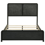 Home & Sleep Outlet - Cavelle 51-inch Upholstered Full Panel Bed Black