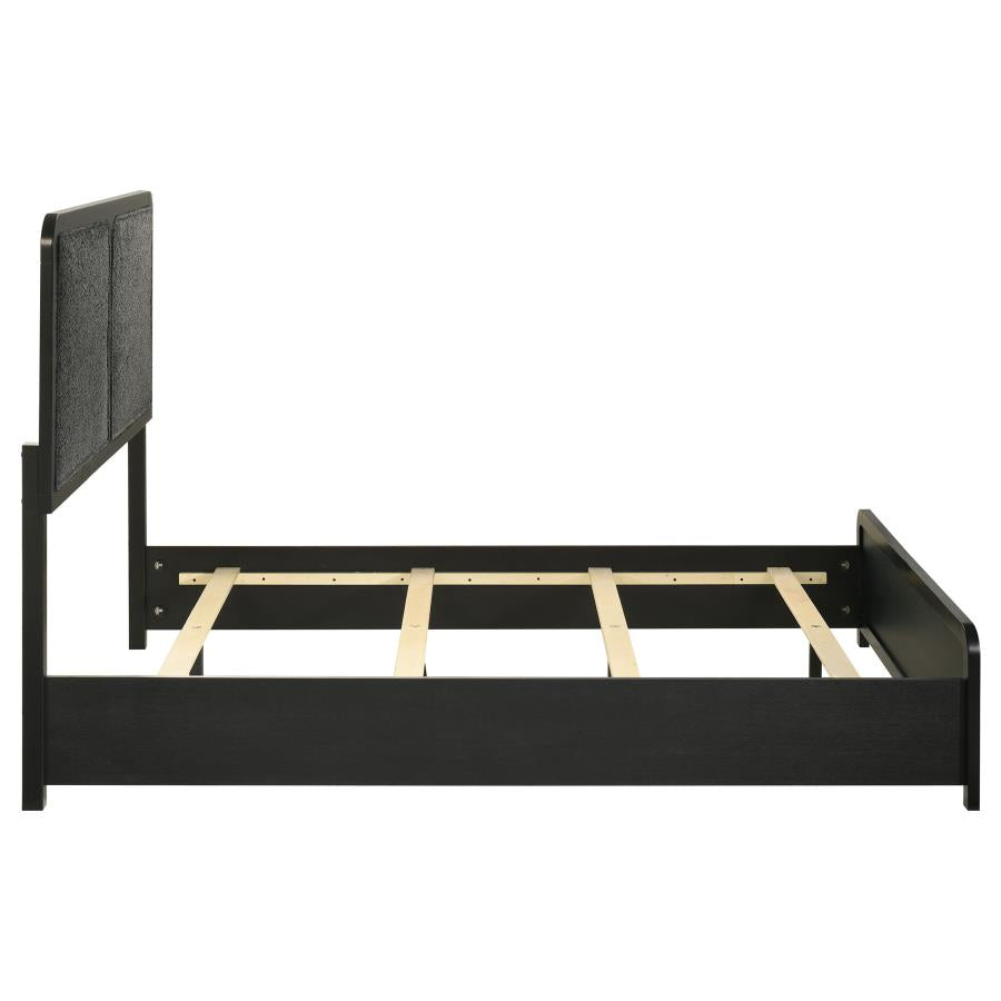 Home & Sleep Outlet - Cavelle 51-inch Upholstered Full Panel Bed Black