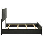 Home & Sleep Outlet - Cavelle 51-inch Upholstered Full Panel Bed Black