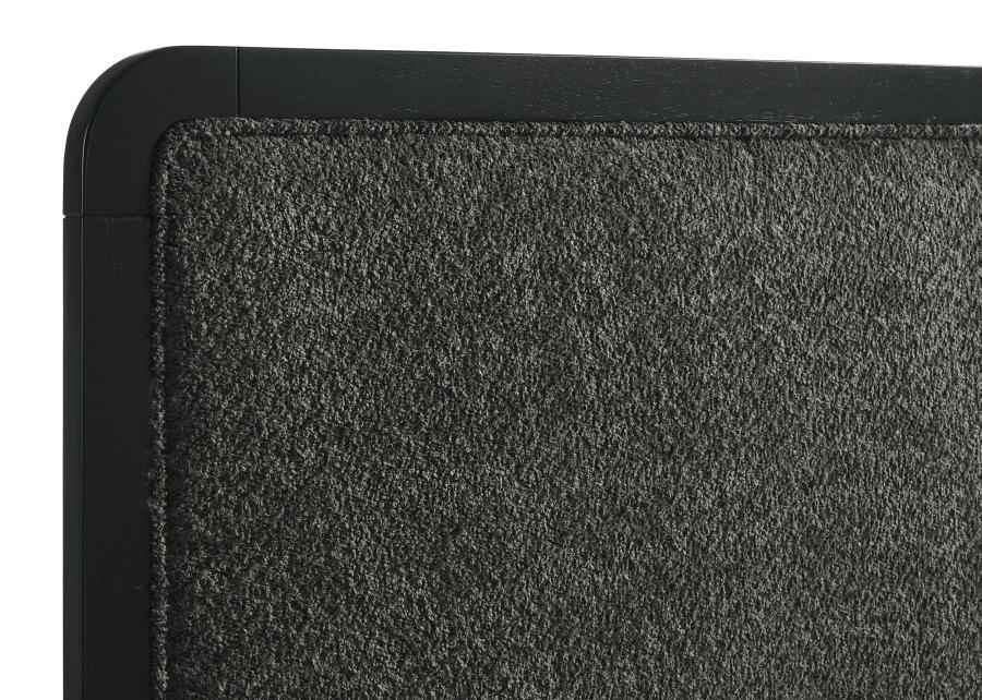 Cavelle 51-inch Upholstered Eastern King Panel Bed Black