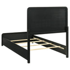 Home & Sleep Outlet - Cavelle 51-inch Upholstered Twin Panel Bed Black