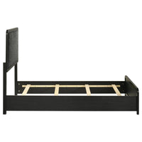 Cavelle 51-inch Upholstered Twin Panel Bed Black