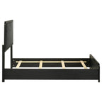Home & Sleep Outlet - Cavelle 51-inch Upholstered Twin Panel Bed Black