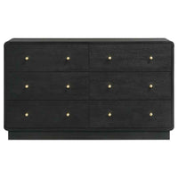 Cavelle 6-drawer Dresser Cabinet Black