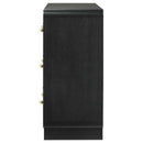 Cavelle 6-drawer Dresser Cabinet Black