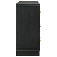 Cavelle 6-drawer Dresser Cabinet Black