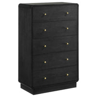Cavelle 5-drawer Chest of Drawers Black