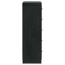 Cavelle 5-drawer Chest of Drawers Black