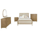 Arini 5-piece Eastern King Bedroom Set Cream and Sand Wash