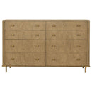 Arini 5-piece Eastern King Bedroom Set Cream and Sand Wash