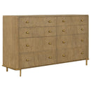 Arini 5-piece California King Bedroom Set Cream and Sand Wash