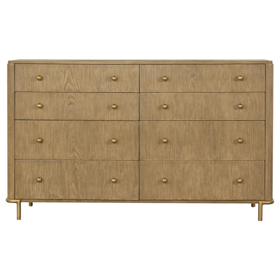 Arini 5-piece Queen Bedroom Set Cream and Sand Wash
