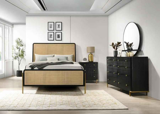 Arini 4-piece California King Bedroom Set Black and Natural