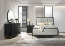 Arini 4-piece Eastern King Bedroom Set Black and Grey
