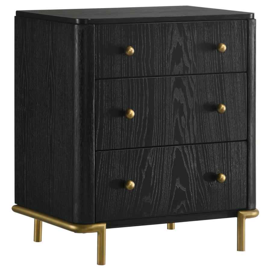 Arini 4-piece Eastern King Bedroom Set Cream and Black