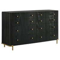 Arini 4-piece Eastern King Bedroom Set Cream and Black