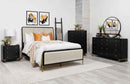 Arini 5-piece Eastern King Bedroom Set Cream and Black