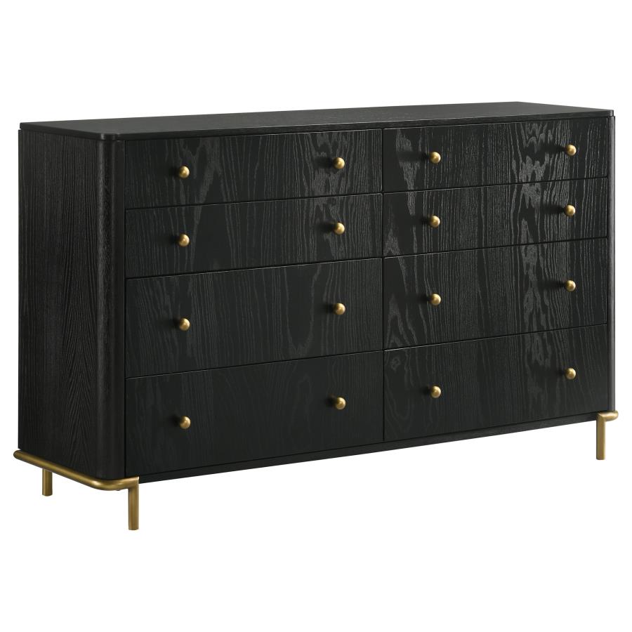 Arini 5-piece Eastern King Bedroom Set Cream and Black