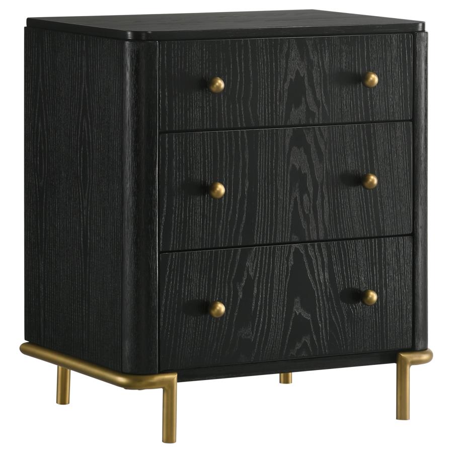 Arini 5-piece California King Bedroom Set Cream and Black