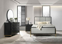 Arini 4-piece Queen Bedroom Set Black and Grey