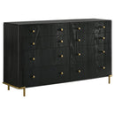 Arini 5-piece Queen Bedroom Set Cream and Black