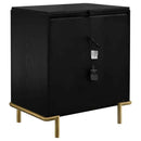 Arini 3-drawer Nightstand Black
