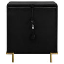 Arini 3-drawer Nightstand Black