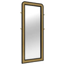 Arini Cane Weave Full Length Standing Floor Mirror Black