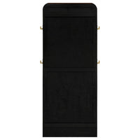 Arini Cane Weave Full Length Standing Floor Mirror Black