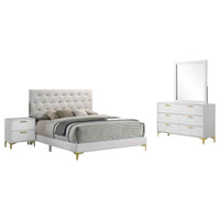 Kendall 4-piece Eastern King Bedroom Set White