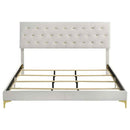 Kendall Upholstered Eastern King Panel Bed White