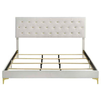 Kendall Upholstered Eastern King Panel Bed White