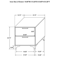 Kendall 4-piece California King Bedroom Set White
