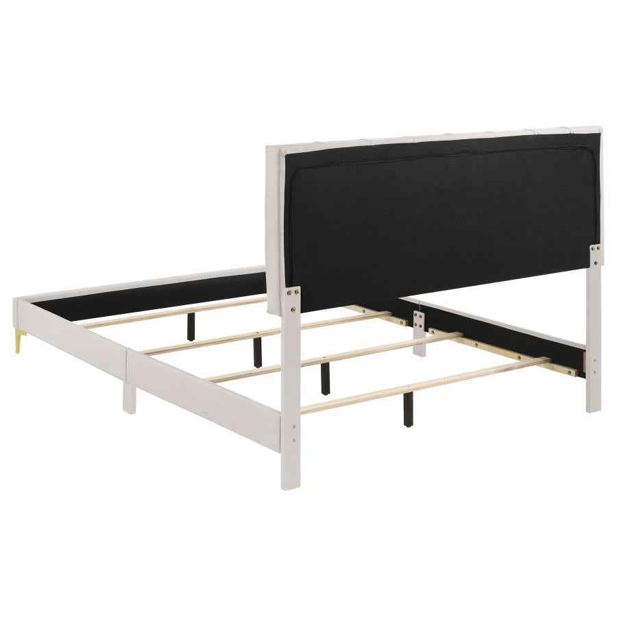 Kendall Upholstered Queen Panel Bed White