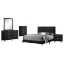 Kendall 5-piece California King Bedroom Set Black