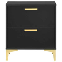 Kendall 2-drawer Nightstand Black