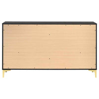 Kendall 6-drawer Dresser Black