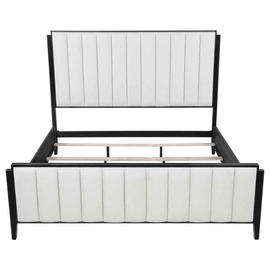 Brookmead 60-inch Upholstered Eastern King Bed Black