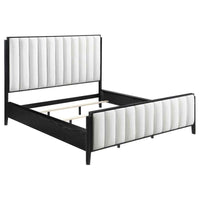Brookmead 5-piece Upholstered Cal King Bedroom Set Black