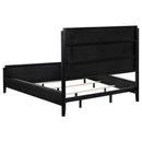 Brookmead 5-piece Upholstered Cal King Bedroom Set Black