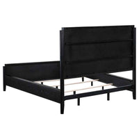 Brookmead 5-piece Upholstered Cal King Bedroom Set Black