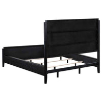 Brookmead 60-inch Upholstered California King Bed Black