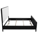 Brookmead 60-inch Upholstered California King Bed Black