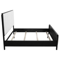 Brookmead 60-inch Upholstered California King Bed Black