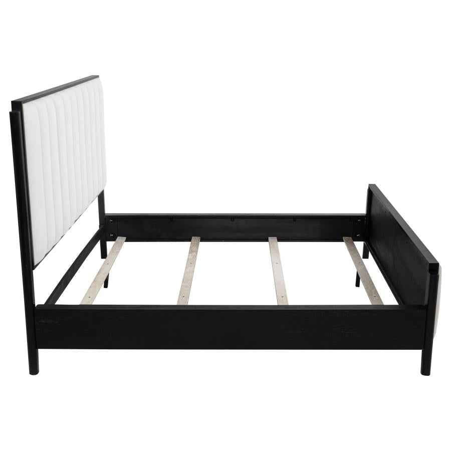 Brookmead 60-inch Upholstered California King Bed Black