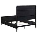 Brookmead 4-piece Upholstered Queen Bedroom Set Black