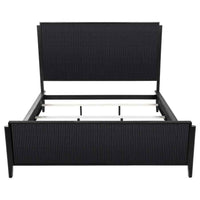 Brookmead Wood California King Panel Bed Black