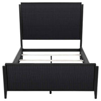 Brookmead Wood Queen Panel Bed Black