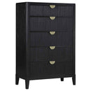 Brookmead 5-drawer Bedroom Chest Black - Home & Sleep Outlet